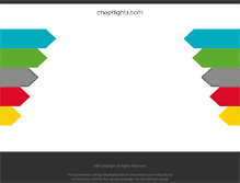 Tablet Screenshot of chepflights.com
